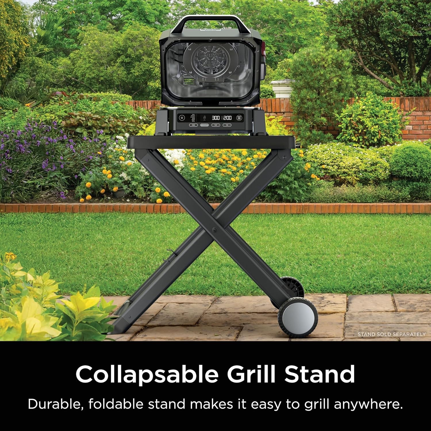 image:imageNinja Woodfire Outdoor Grill amp Smoker 6in1 Air Fry Bake Broil OG321 Ninja Woodfire 6in1 Grill amp Smoker uses wood pellets amp electric power to grill steaks smoke brisket or air fry wings6in1 Grill Smoker