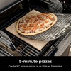 Ninja FlexFlame 16’’ Artisan Pizza Stone, Cordierite, 5-Minute Pizzas, 600F | Ninja FlexFlame 16″ Pizza Stone makes 5-minute pizzas, calzones & artisan breads at up to 600°F(Pizza Stone)