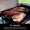 Ninja FlexFlame Expandable Roast & Smoke Rack for PG300, Steel, Holds 15lbs | Ninja FlexFlame Roast & Smoke Rack doubles indirect cooking capacity, fitting 3 rib racks or 15 lbs of food(Roast & Smoke Rack)