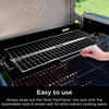 Ninja FlexFlame Expandable Roast & Smoke Rack for PG300, Steel, Holds 15lbs | Ninja FlexFlame Roast & Smoke Rack doubles indirect cooking capacity, fitting 3 rib racks or 15 lbs of food(Roast & Smoke Rack)