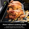 Ninja FlexFlame Expandable Roast & Smoke Rack for PG300, Steel, Holds 15lbs | Ninja FlexFlame Roast & Smoke Rack doubles indirect cooking capacity, fitting 3 rib racks or 15 lbs of food(Roast & Smoke Rack)