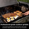 Ninja FlexFlame Full-Size Griddle with Grease Drain, XSKFULGRIDLE | Rust-Resistant, Carbon Steel, Delivers even, edge-to-edge heat and fits 12 smash burgers or 16 eggs.(24.9″ x 16.9″ x 2.1″)