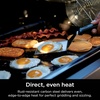 Ninja FlexFlame Full-Size Griddle with Grease Drain, XSKFULGRIDLE | Rust-Resistant, Carbon Steel, Delivers even, edge-to-edge heat and fits 12 smash burgers or 16 eggs.(24.9″ x 16.9″ x 2.1″)