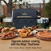 Ninja FlexFlame Grill & Smoker, Electric & Propane, 5-in-1, Steel,PG301 | Ninja FlexFlame is a 5-in-1 grill, smoker & griddle with precise 200-600°F control, fitting 3 chickens or 4 rib racks(Blue)