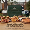 Ninja FlexFlame Grill & Smoker, Electric & Propane, 5-in-1, Steel,PG301 | Ninja FlexFlame is a 5-in-1 grill, smoker & griddle with precise 200-600°F control, fitting 3 chickens or 4 rib racks(Green)