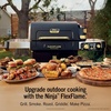 Ninja FlexFlame Grill & Smoker, Electric & Propane, 5-in-1, Steel,PG301 | Ninja FlexFlame is a 5-in-1 grill, smoker & griddle with precise 200-600°F control, fitting 3 chickens or 4 rib racks(Black/Gold)