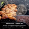 Ninja FlexFlame Grill & Smoker, Electric & Propane, 5-in-1, Steel,PG301 | Ninja FlexFlame is a 5-in-1 grill, smoker & griddle with precise 200-600°F control, fitting 3 chickens or 4 rib racks(Black/Gold)