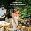 Ninja Woodfire™ Pro Outdoor Grill with Built-in Thermometer, OG751 | Ninja Woodfire Pro Grill uses wood pellets & electric power, with a built-in thermometer for perfect, no-guesswork cooking(7-in-1 Grill+Thermometer)
