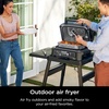 Ninja Woodfire ProConnect Premium XL BBQ Grill, 7-in-1, App Enabled, Blue | 180 sq in of cooking space with app-connected dual thermometers, and real wood-fired flavor(Black & Blue)