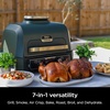 Ninja Woodfire ProConnect Premium XL BBQ Grill, 7-in-1, App Enabled, Blue | 180 sq in of cooking space with app-connected dual thermometers, and real wood-fired flavor(Black & Gold)