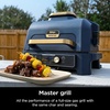 Ninja Woodfire ProConnect Premium XL BBQ Grill, 7-in-1, App Enabled, Blue | 180 sq in of cooking space with app-connected dual thermometers, and real wood-fired flavor(Green & Gold)