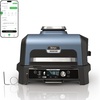 Ninja Woodfire ProConnect Premium XL BBQ Grill, 7-in-1, App Enabled, Blue | 180 sq in of cooking space with app-connected dual thermometers, and real wood-fired flavor(Black & Blue)