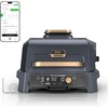 Ninja Woodfire ProConnect Premium XL BBQ Grill, 7-in-1, App Enabled, Blue | 180 sq in of cooking space with app-connected dual thermometers, and real wood-fired flavor(Blue & Gold)
