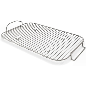Ninja Woodfire XL Roast & Smoke Rack, for OG800/OG900, Steel, Silver | Ninja Woodfire XL Roast & Smoke Rack lifts food for all-around charring and increased airflow fitting the OG800/OG900 series(Roast & Smoke Rack)