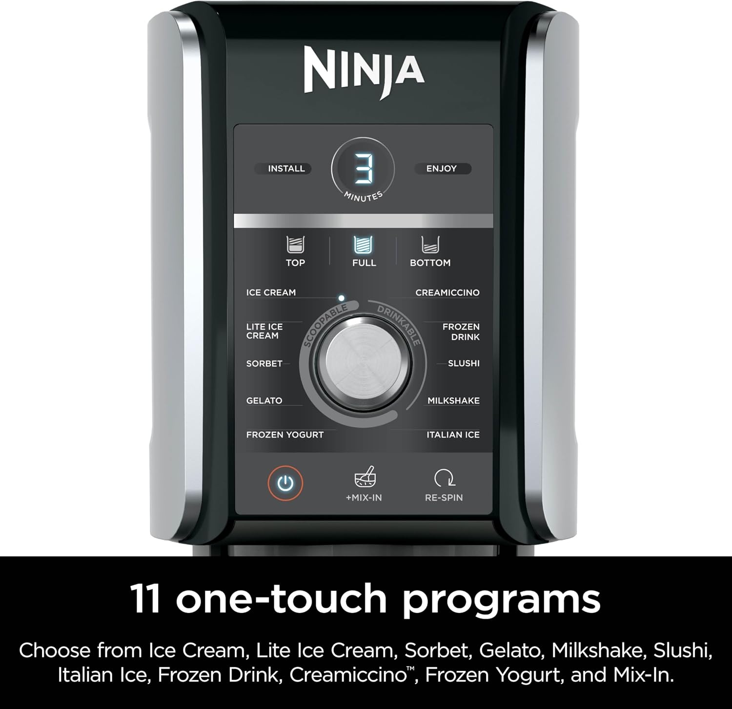 image:imageNinja CREAMi Deluxe Ice Cream amp Frozen Treat Maker Includes 4 FamilySized 24 oz Tubs for Ice Cream Sorbet Milkshakes Frozen Yogurt amp More 11in1 XL Capacity SilverCREAMi Deluxe 4 24oz Pints