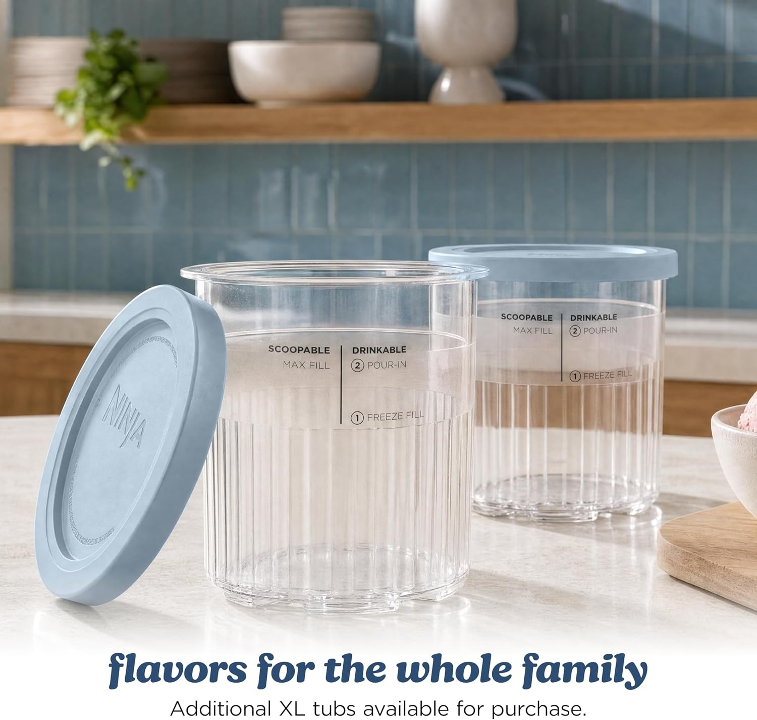 image:imageNinja CREAMi XL Deluxe 11in1 Ice Cream amp Frozen Treat Maker NC501 Ninja CREAMi XL Deluxe turns almost anything into ice cream sorbet amp gelato with 24 oz XL Tubs for the whole familyCREAMi XL 11in1 Ice Cream Maker Navy