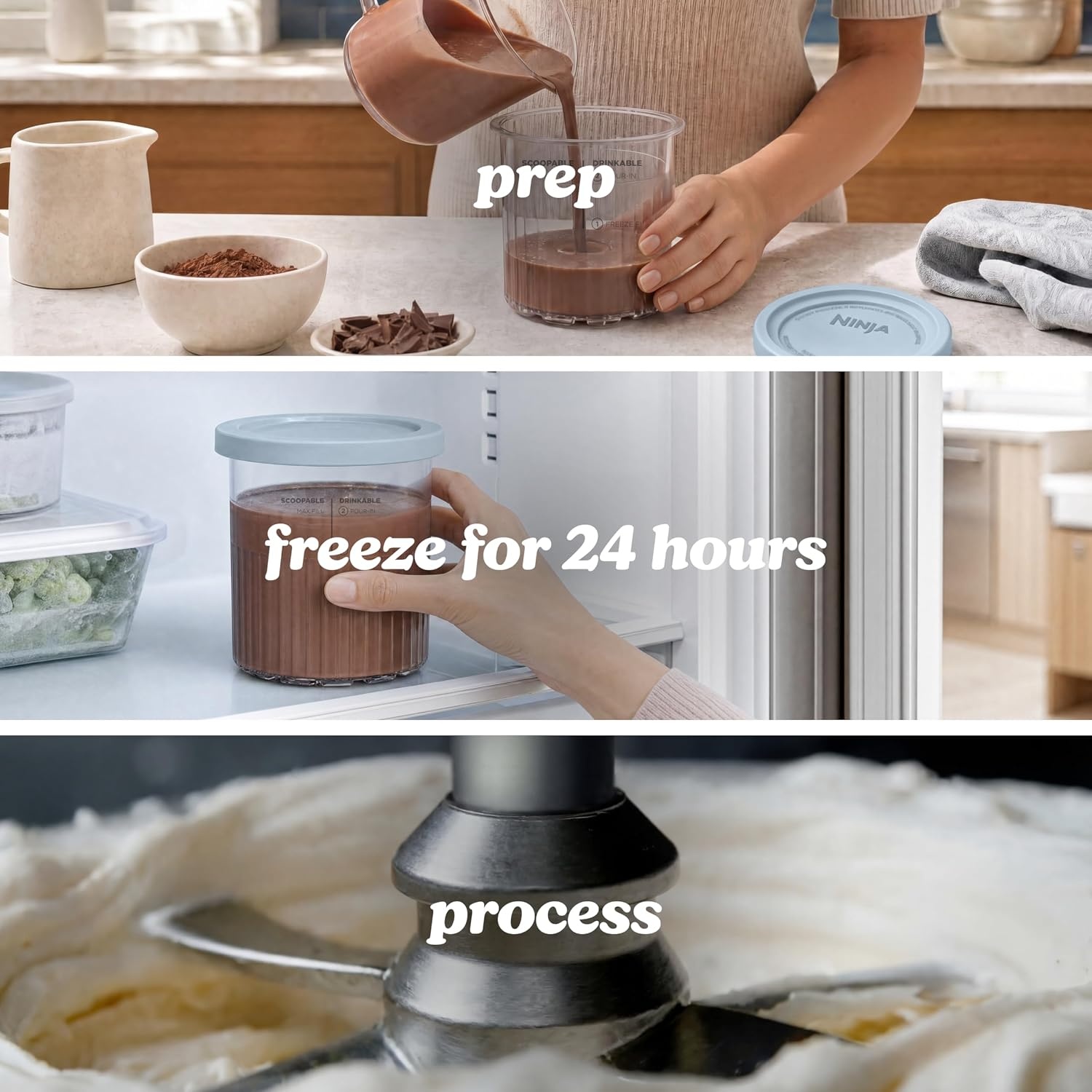 image:imageNinja CREAMi XL Deluxe 11in1 Ice Cream amp Frozen Treat Maker NC501 Ninja CREAMi XL Deluxe turns almost anything into ice cream sorbet amp gelato with 24 oz XL Tubs for the whole familyCREAMi XL 11in1 Ice Cream Maker Navy