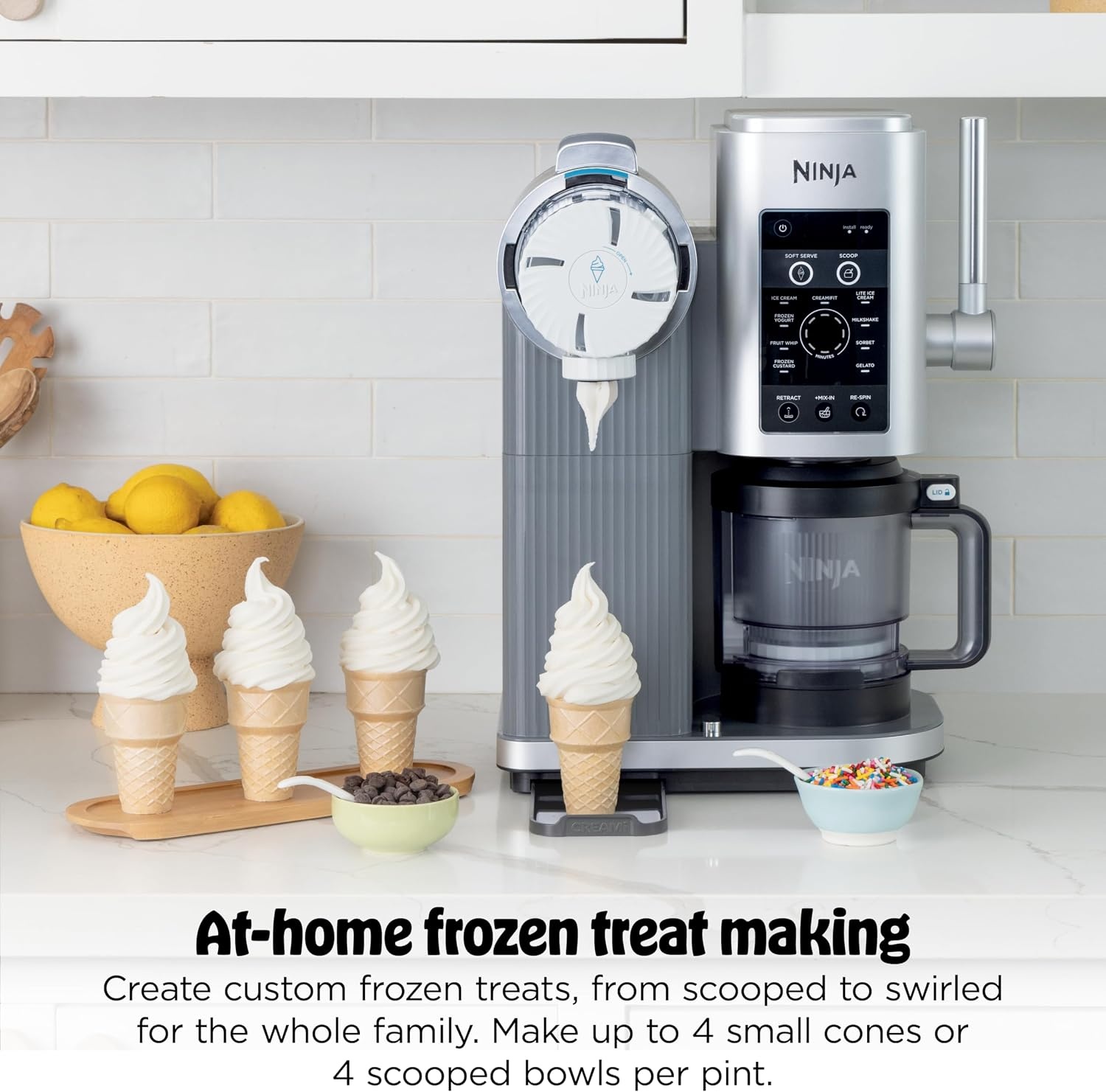 image:imageNinja Creami Scoop amp Swirl 13in1 Ice Cream and Soft Serve Maker NC701 Ninja Creami Scoop and Swirl turns almost anything into ice cream and soft serve at a button touch scooped or swirledCREAMi Scoop Swirl Silver
