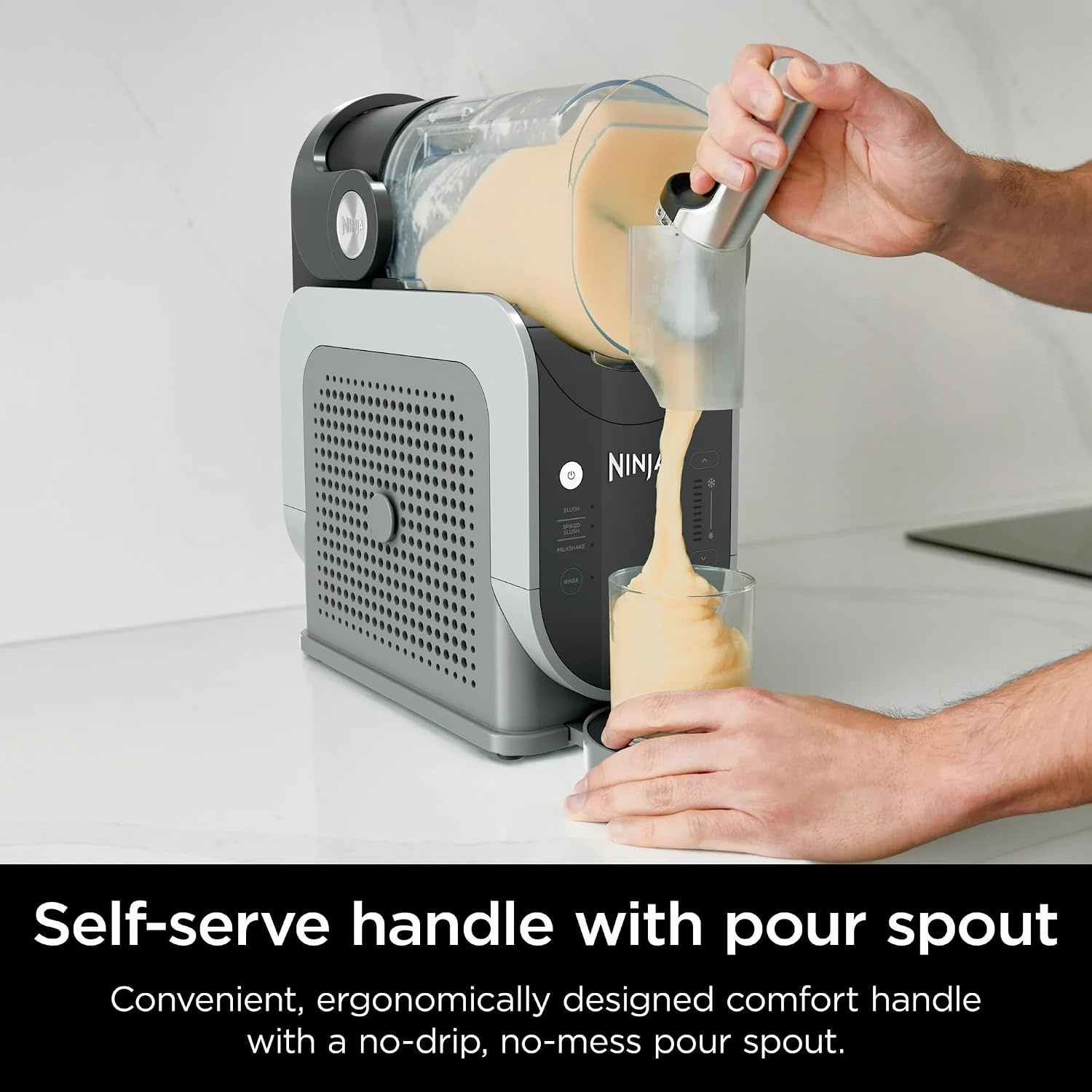 image:imageNinja SLUSHi 72 oz Professional Frozen Drink Maker 3 Preset Settings Slushie Machine