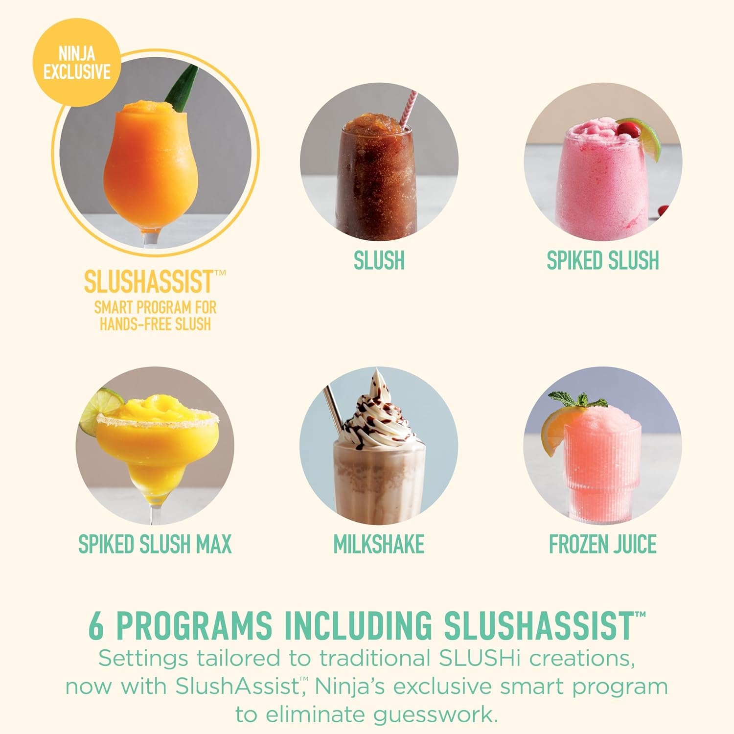image:imageNinja SLUSHi XL Smart Frozen Drink Maker and SLUSHi Machine with SlushAssist Technology 128 Oz Capacity Sodas Margaritas Frappes Milkshakes and More Crema FS601BR SMARTER Slushing BETTER Hosting No ice needed SlushAssist Technology XL 128 oz vessel 10 servingsSLUSHi XL Smart Crema