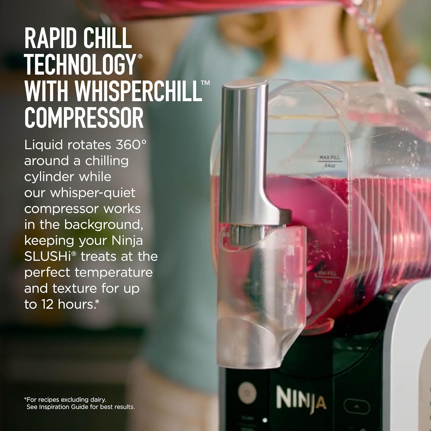 image:imageNinja SLUSHi XL Smart Frozen Drink Maker and SLUSHi Machine with SlushAssist Technology 128 Oz Capacity Sodas Margaritas Frappes Milkshakes and More Crema FS601BR SMARTER Slushing BETTER Hosting No ice needed SlushAssist Technology XL 128 oz vessel 10 servingsSLUSHi