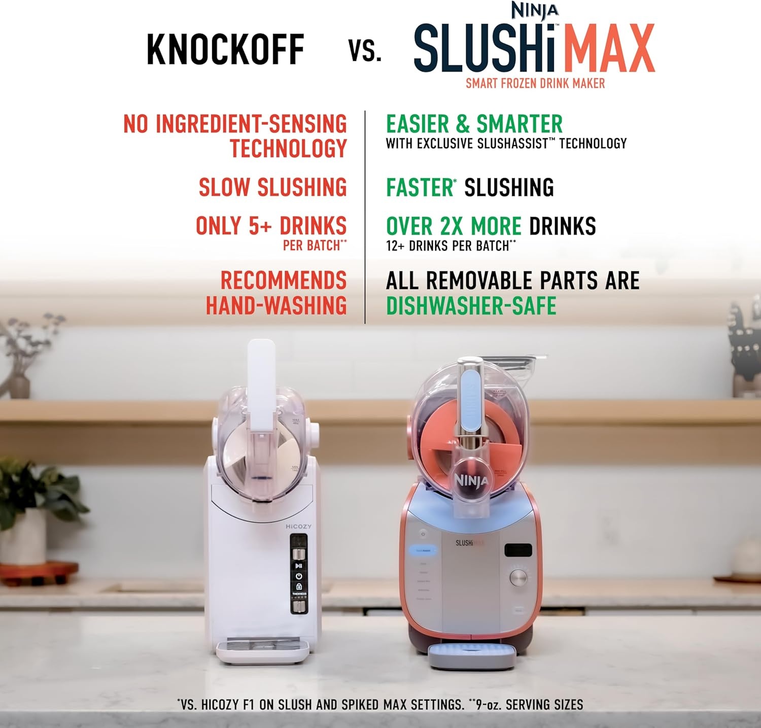 image:imageNinja SLUSHi XL Smart Frozen Drink Maker and SLUSHi Machine with SlushAssist Technology 128 Oz Capacity Sodas Margaritas Frappes Milkshakes and More Crema FS601BR SMARTER Slushing BETTER Hosting No ice needed SlushAssist Technology XL 128 oz vessel 10 servingsSLUSHi Max XXL