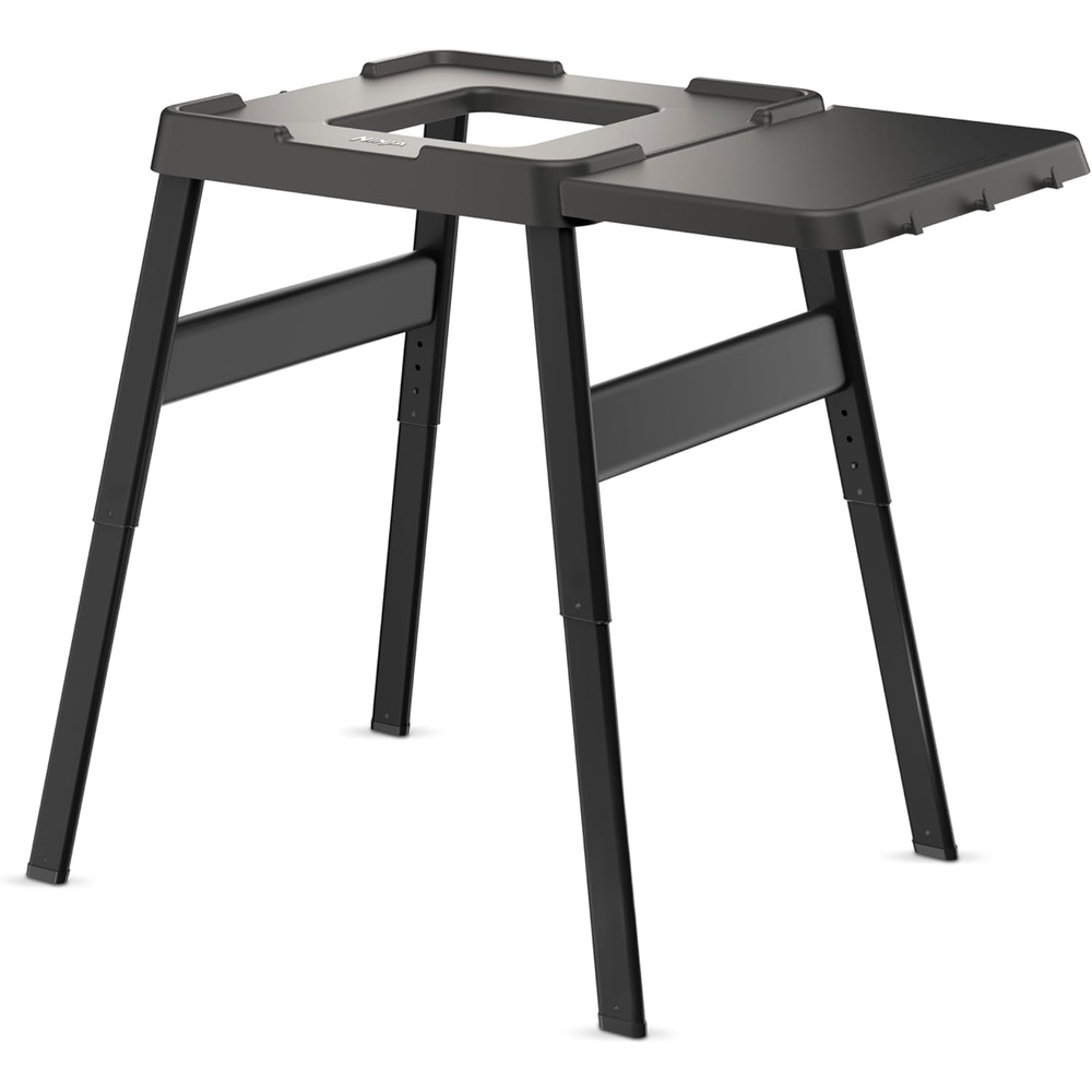image:imageNinja Woodfire Adjustable Stand amp Side Table Electric Outdoor Oven amp BBQ Grill HeavyDuty Outdoor Cooking Table amp Pizza Oven 4718J800EUUK Black  Outdoor Oven amp Grill Stand Heavy Duty Outdoor Cooking Table and Pizza Oven Stand 4718J800EUUKStand  Side Table