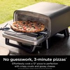Ninja | Outdoor Pizza Oven with 19.5″ Perforated Pizza Peel | Includes 12″ Pizza Stone & 12″ Bake Pan | 5 Pizza Presets Neapolitan, Thin Crust, New York, Pan & Custom | 700F Max Temp | Electric(Pizza Oven + Peel)