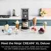Ninja CREAMi Deluxe Ice Cream & Frozen Treat Maker, Includes (4) Family-Sized 24 oz. Tubs, for Ice Cream, Sorbet, Milkshakes, Frozen Yogurt, & More, 11-in-1, XL Capacity, Silver(CREAMi Deluxe + (4) 24oz. Pints)