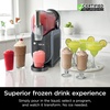 Ninja FS301 SLUSHi 88 oz. Frozen Drink & Slushie Machine (Renewed) Bundle with Deco Essentials Collapsable Water Bottle BPA Free 24oz Gray/Stainless and 1 YR CPS Enhanced Protection Pack(88 oz & 5 Presets + Deco Gear Bottle)