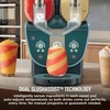 Ninja SLUSHi Twist Smart Frozen Drink Maker with Dual SlushAssist, FS701GN | 2 SLUSHI MACHINES IN 1, Serve separately or twist together, Dual SlushAssist Technology, 10+ Servings, two 72 oz vessel