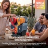 Ninja SLUSHi XL Smart Frozen Drink Maker and SLUSHi Machine, with SlushAssist Technology, 128 Oz Capacity, Sodas, Margaritas, Frappes, Milkshakes and More, Crema, FS601BR | SMARTER Slushing, BETTER Hosting, No ice needed, SlushAssist Technology, XL 128 oz vessel, 10+ servings(SLUSHi Twist Dual)