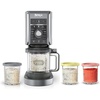 Ninja CREAMi Deluxe Ice Cream & Frozen Treat Maker, Includes (4) Family-Sized 24 oz. Tubs, for Ice Cream, Sorbet, Milkshakes, Frozen Yogurt, & More, 11-in-1, XL Capacity, Silver(CREAMi Deluxe + (4) 24oz. Pints)