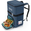 Ninja FrostVault Go 23 Litre 36-Can Backpack Outdoor Soft Cooler with Cold Dry Zone, Keeps ice for up to 24 Hours, Navy FF136EUUKNV
