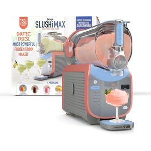 Ninja SLUSHi XL Smart Frozen Drink Maker and SLUSHi Machine, with SlushAssist Technology, 128 Oz Capacity, Sodas, Margaritas, Frappes, Milkshakes and More, Crema, FS601BR | SMARTER Slushing, BETTER Hosting, No ice needed, SlushAssist Technology, XL 128 oz vessel, 10+ servings(SLUSHi Max XXL)