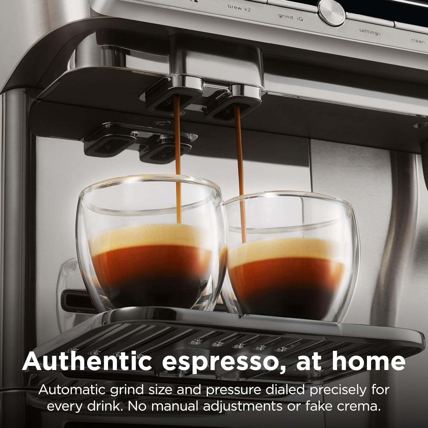 image:imageNinja AutoBarista Fully Automatic Espresso 10 Drink Options AE1001 One Touch Hot amp Iced Builtin Coffee Grinder Milk Frother Easy SelfClean Latte Cappuccino Cold BrewBlackStainless