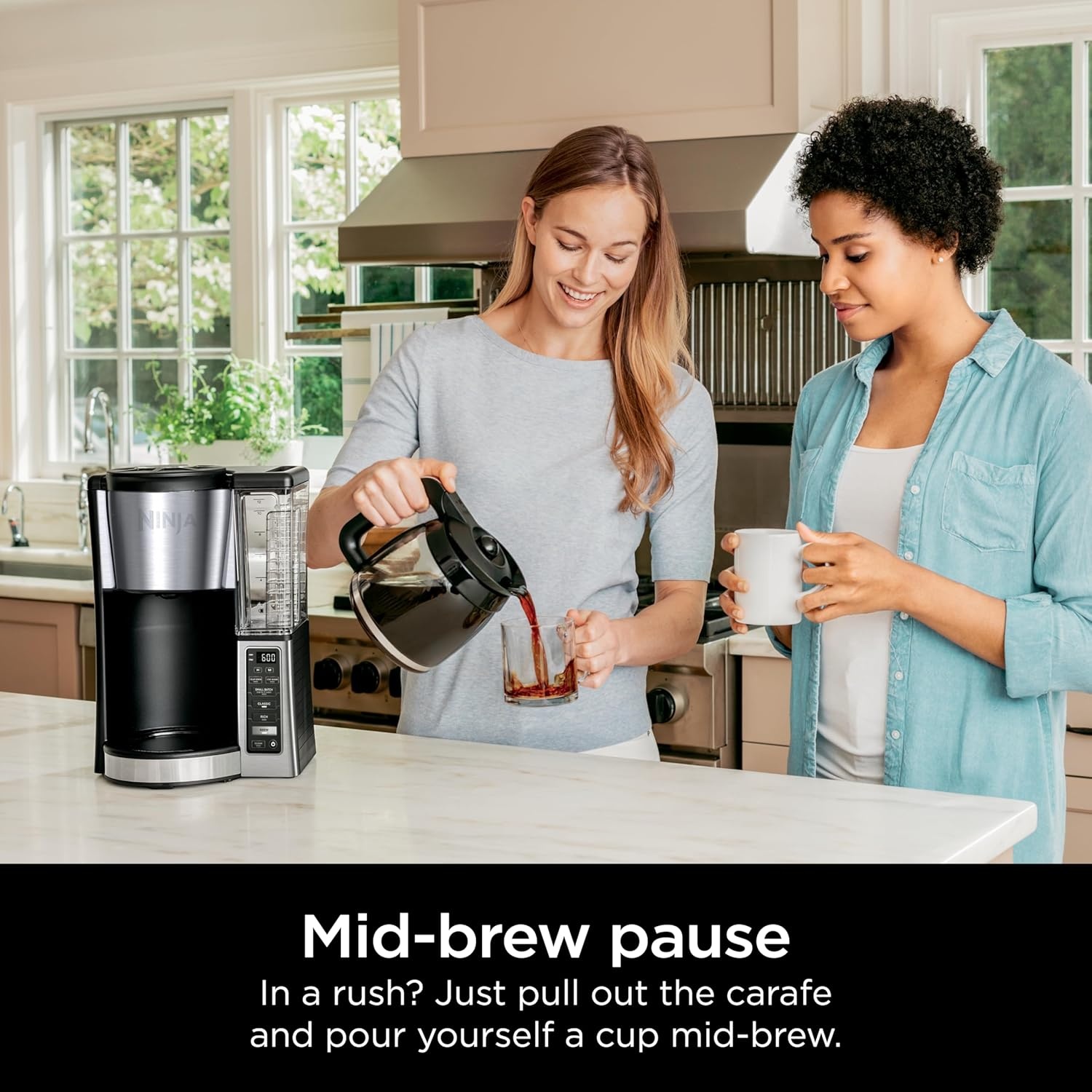 image:imageNinja Fresh Brew Coffee Maker 12 Cup Glass Carafe Stainless Steel CE251Ninja Coffee Brewer Essential