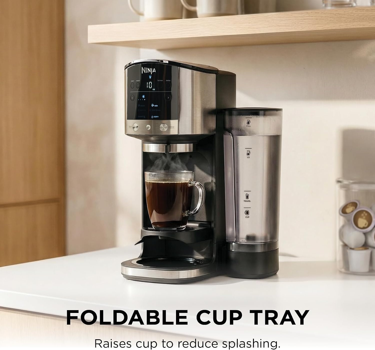 image:imageNinja Fresh Brew Coffee Maker 12 Cup Glass Carafe Stainless Steel CE251Ninja DualBrew Coffee Maker Premium