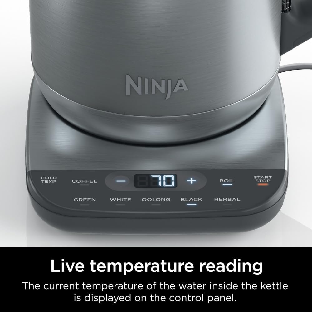 image:imageNinja Precision Electric Kettle 7Cup Rapid Boil Stainless KT200