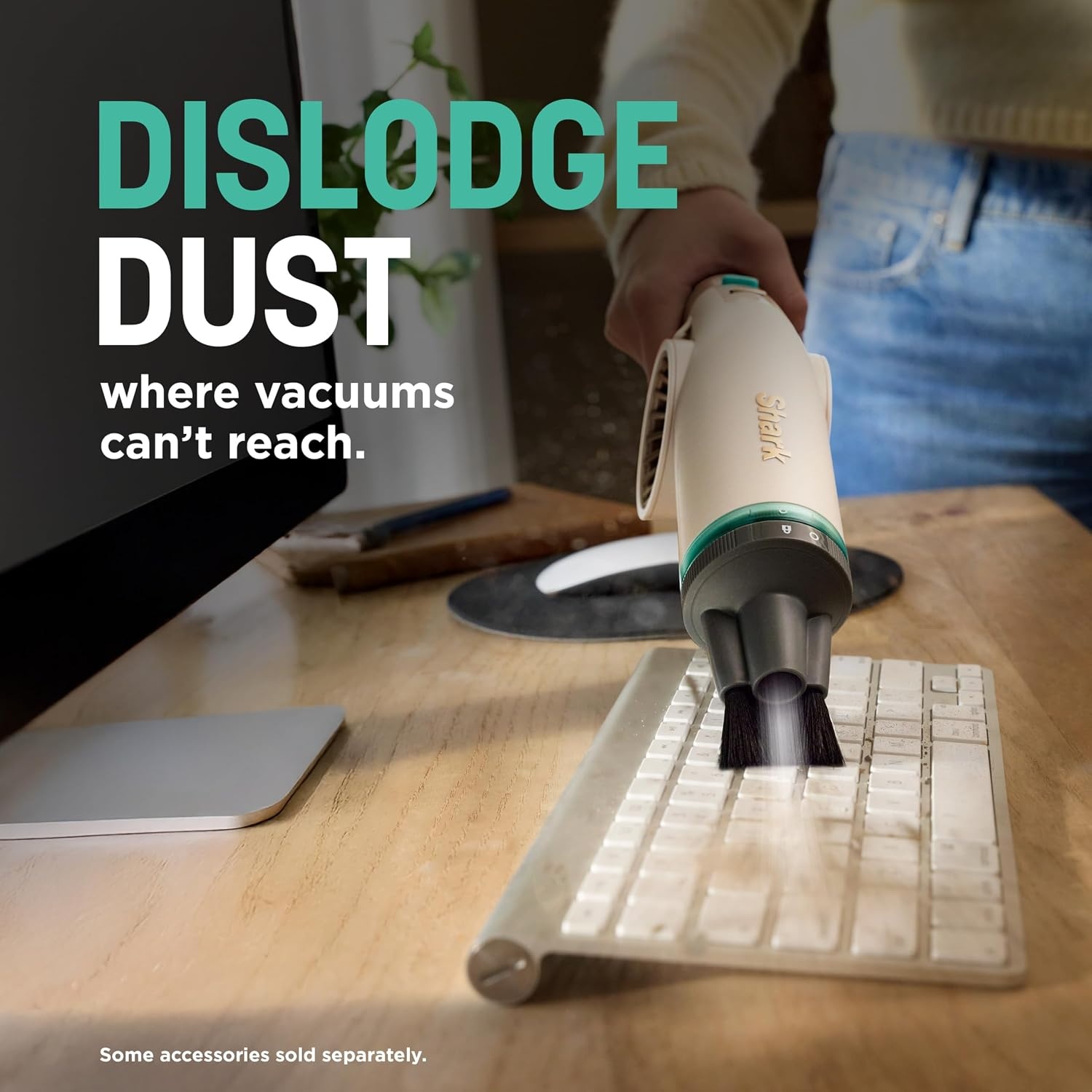 image:imageShark BlastBoss AllinOne Air Blasting System with BlastBroom AB2111 Precision Nozzle Extension Wand IndoorOutdoor Cleaning 0190 MPH Cordless Handheld Blower Rechargeable CharcoalDove