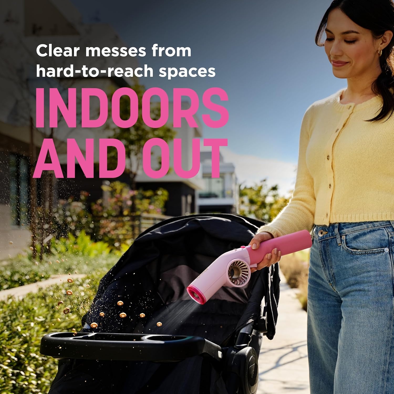 image:imageShark BlastBoss AllinOne Air Blasting System with BlastBroom AB2111 Precision Nozzle Extension Wand IndoorOutdoor Cleaning 0190 MPH Cordless Handheld Blower Rechargeable CharcoalSky