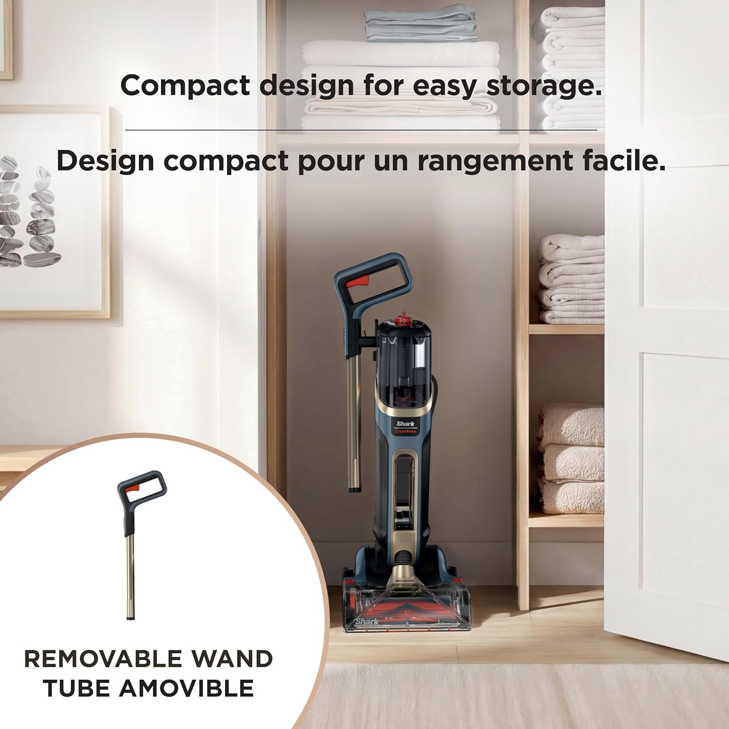 image:imageShark CarpetForce Lightweight Upright Carpet amp Area Rug Cleaner EX501BRN For Carpets amp Area Rugs Lightweight Two Modes DirtDisrupt Brushroll Deep Clean Ultra Dirt amp Odor RemoverCarpetForce