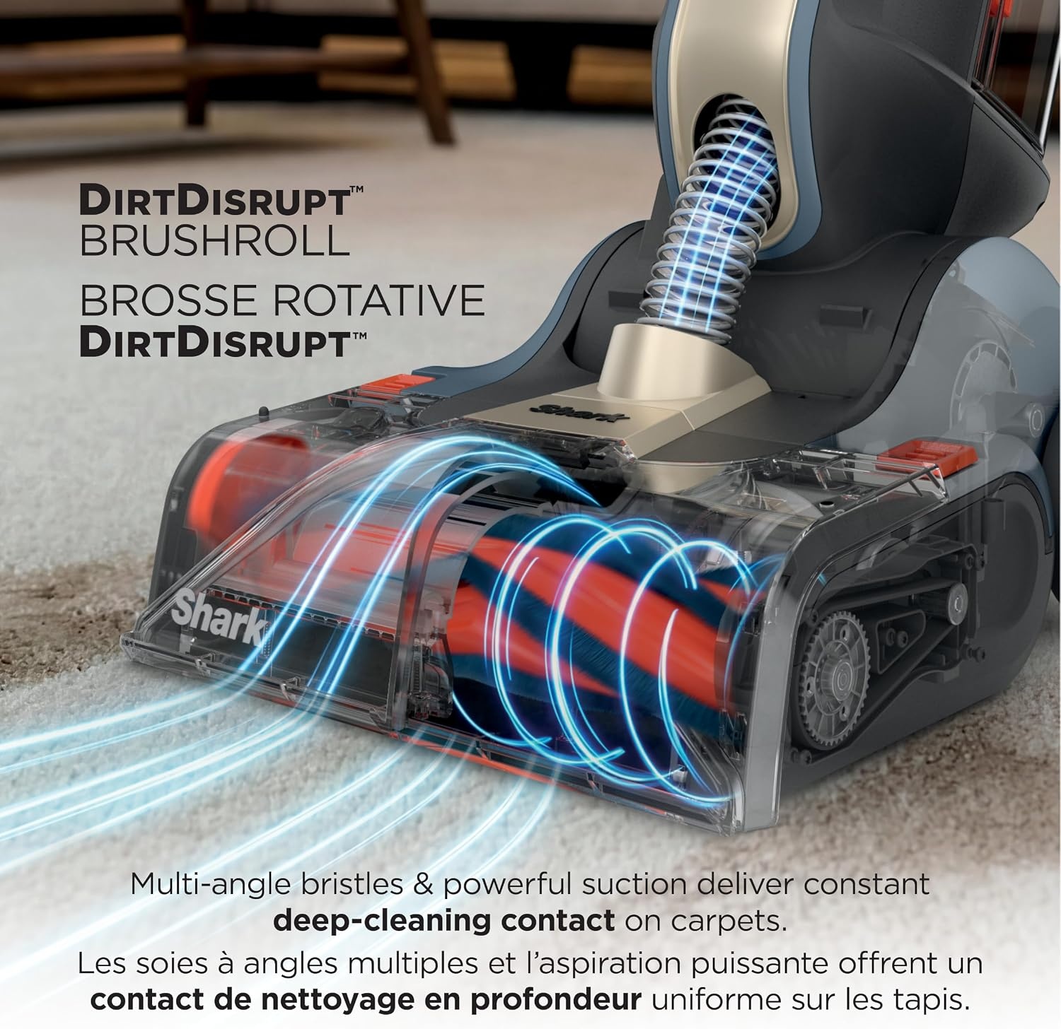 image:imageShark CarpetForce Lightweight Upright Carpet amp Area Rug Cleaner EX501BRN For Carpets amp Area Rugs Lightweight Two Modes DirtDisrupt Brushroll Deep Clean Ultra Dirt amp Odor RemoverCarpetForce