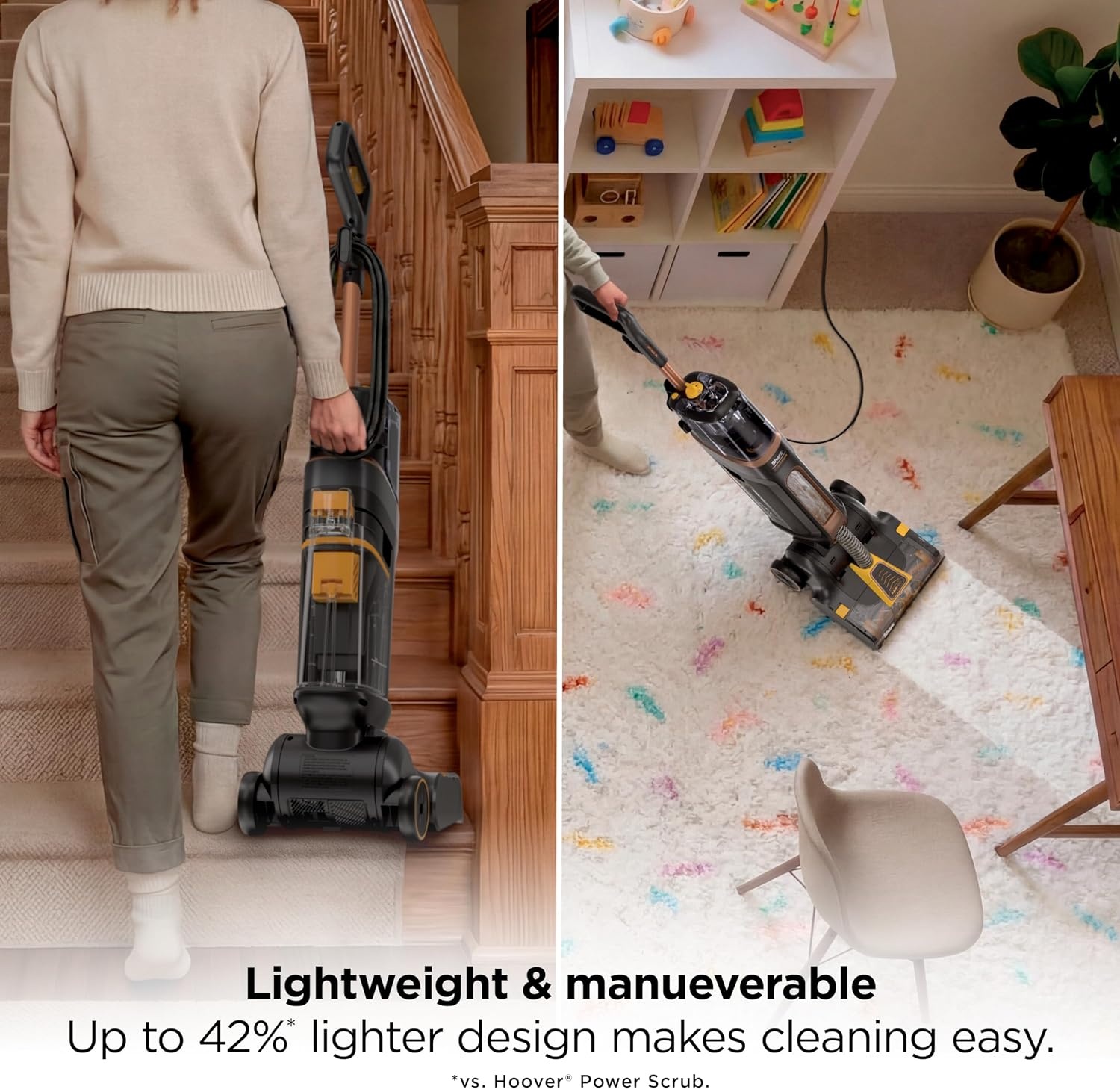 image:imageShark CarpetForce Lightweight Upright Carpet amp Area Rug Cleaner EX501BRN For Carpets amp Area Rugs Lightweight Two Modes DirtDisrupt Brushroll Deep Clean Ultra Dirt amp Odor RemoverCarpetForce HairPro