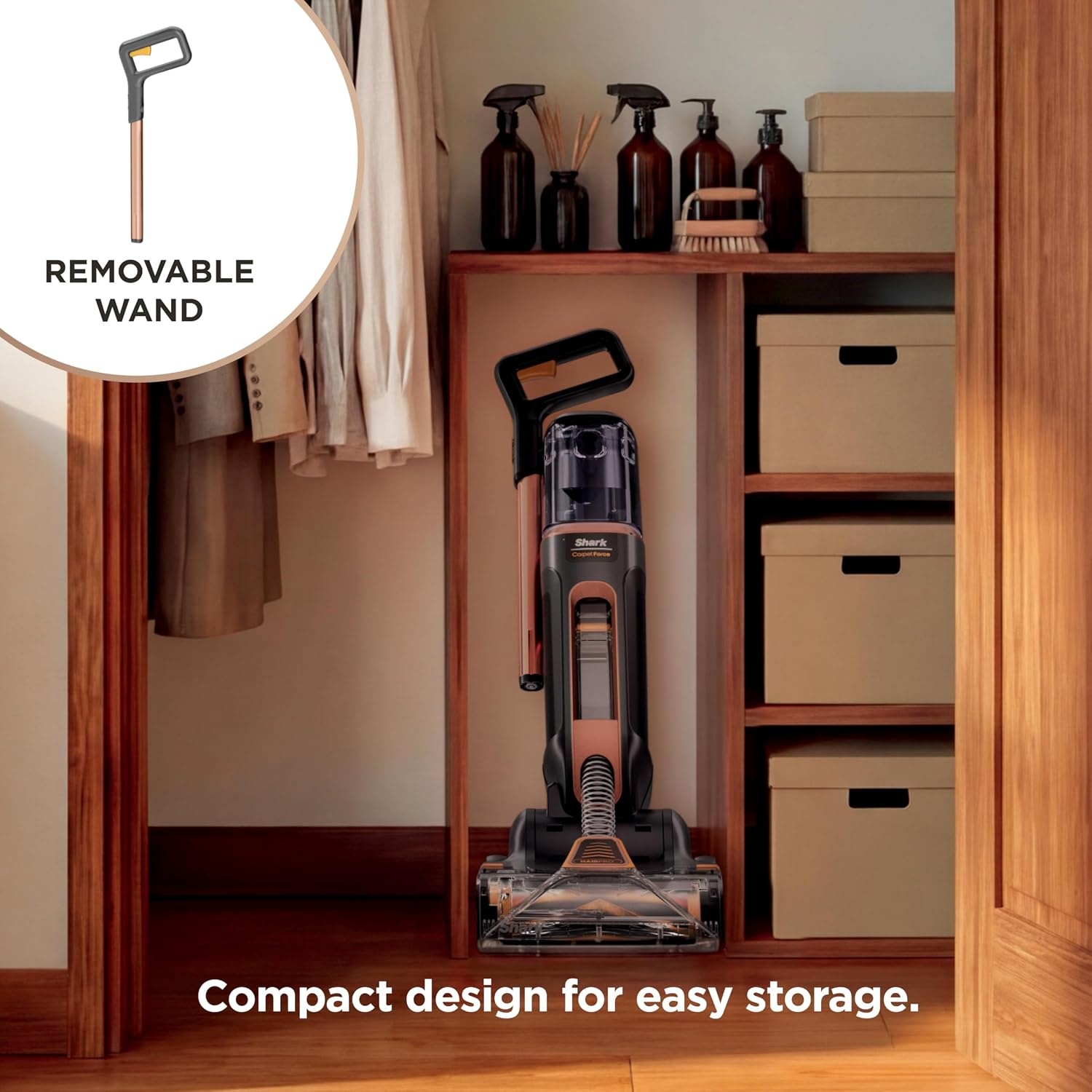 image:imageShark CarpetForce Lightweight Upright Carpet amp Area Rug Cleaner EX501BRN For Carpets amp Area Rugs Lightweight Two Modes DirtDisrupt Brushroll Deep Clean Ultra Dirt amp Odor RemoverCarpetForce HairPro