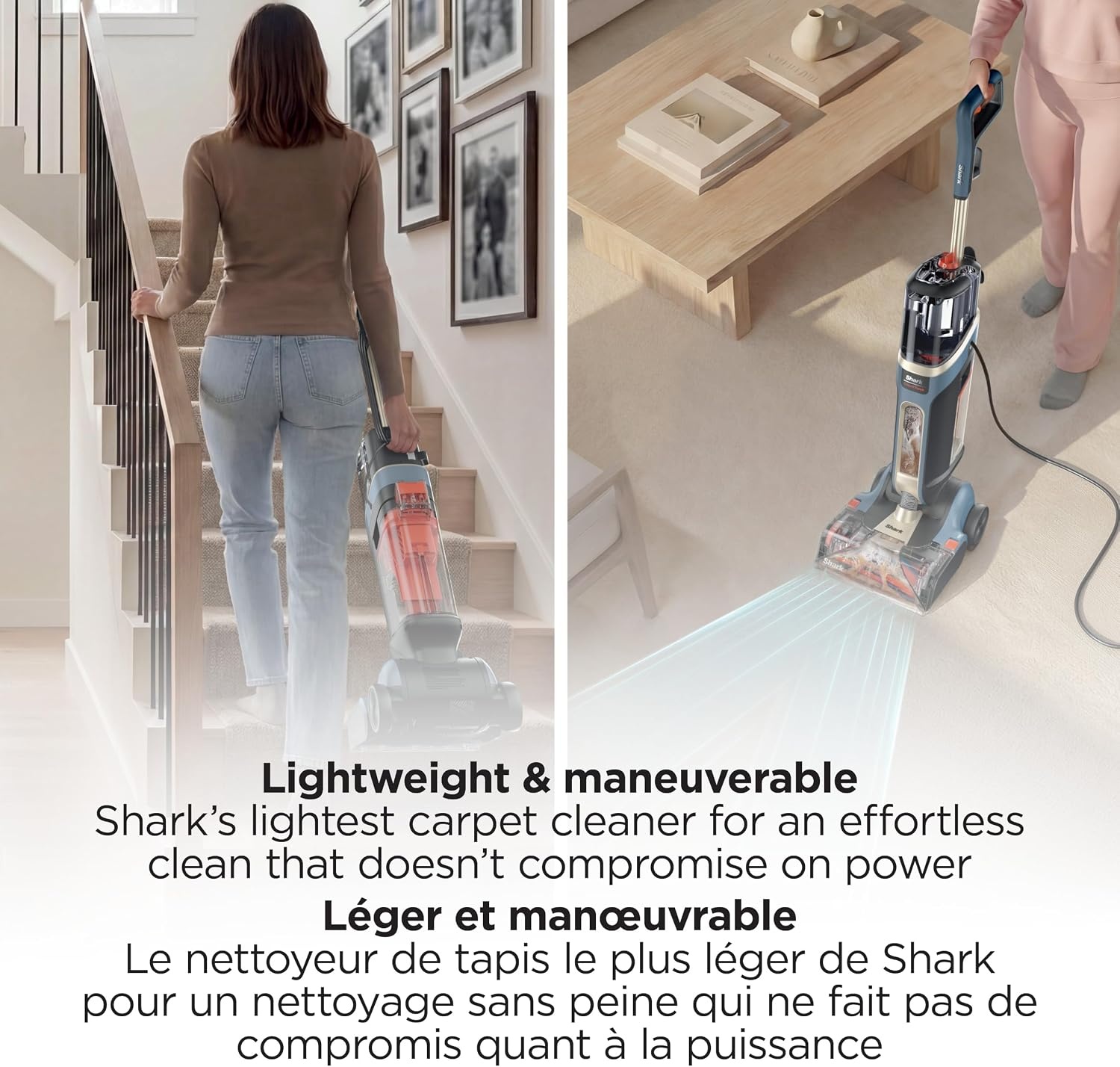 image:imageShark CarpetForce Lightweight Upright Carpet amp Area Rug Cleaner EX501BRN For Carpets amp Area Rugs Lightweight Two Modes DirtDisrupt Brushroll Deep Clean Ultra Dirt amp Odor RemoverCarpetForce