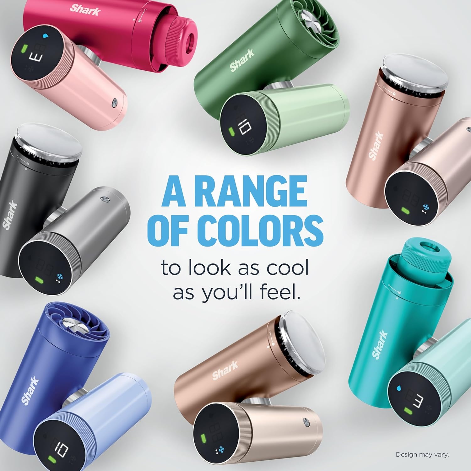 image:imageShark ChillPill 3in1 Fan Mist and Cooling Plate Haze FA022LV 3in1 Cooling System Handheld or Wearable Drops Skin Temp up to 16 Indoor Outdoor DryTouch Mist 10 SpeedsIced Latte