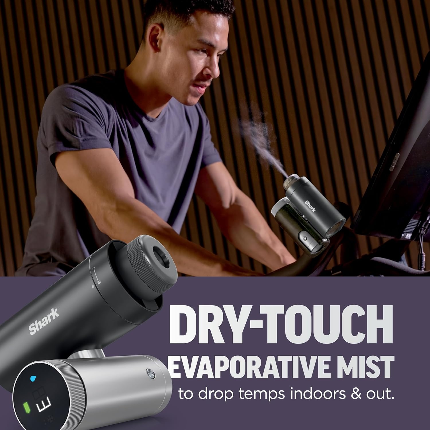 image:imageShark ChillPill 3in1 Fan Mist and Cooling Plate Haze FA022LV 3in1 Cooling System Handheld or Wearable Drops Skin Temp up to 16 Indoor Outdoor DryTouch Mist 10 SpeedsHaze