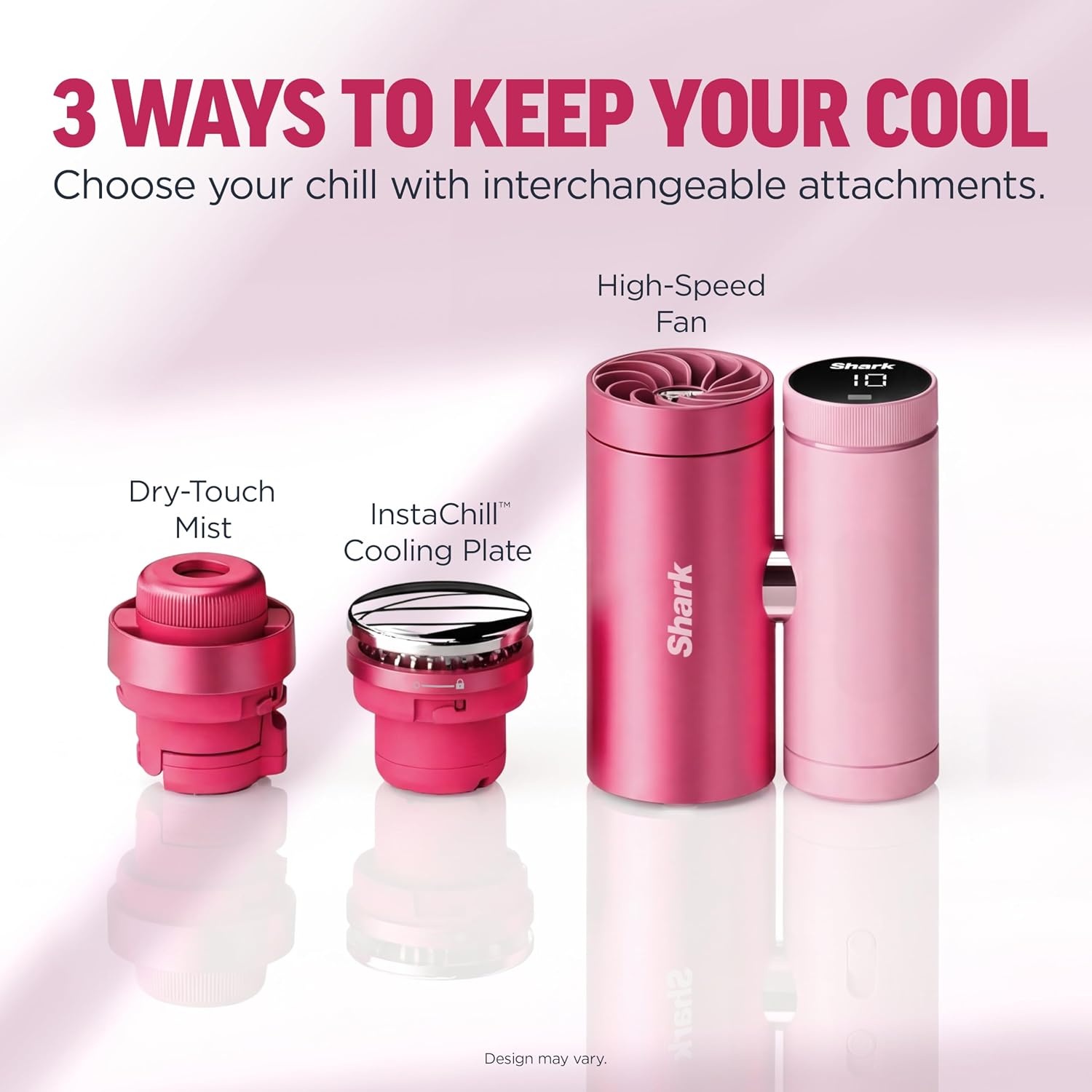 image:imageShark ChillPill 3in1 Fan Mist and Cooling Plate Haze FA022LV 3in1 Cooling System Handheld or Wearable Drops Skin Temp up to 16 Indoor Outdoor DryTouch Mist 10 SpeedsCarbon