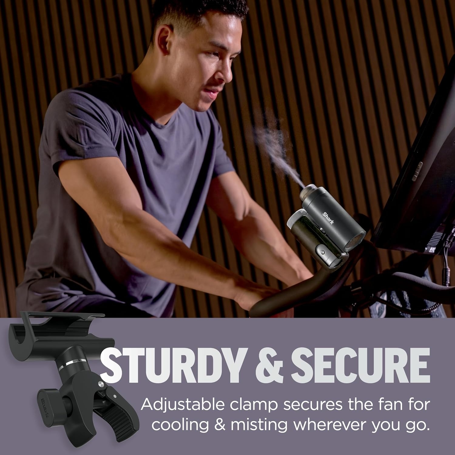 image:imageShark ChillPill Clip Attachment Charcoal FA02XCLIP Secure Clip Attaches Fan to Belts and More Ideal for HandsFree Portable CoolingClamp